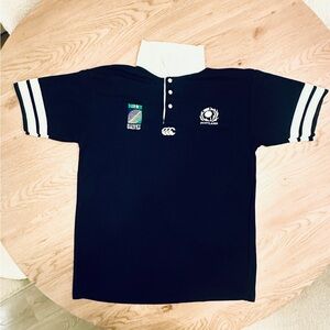 Vintage 2004 Canberra Scottish Rugby World Cup Polo Shirt Men’s XL Navy Blue